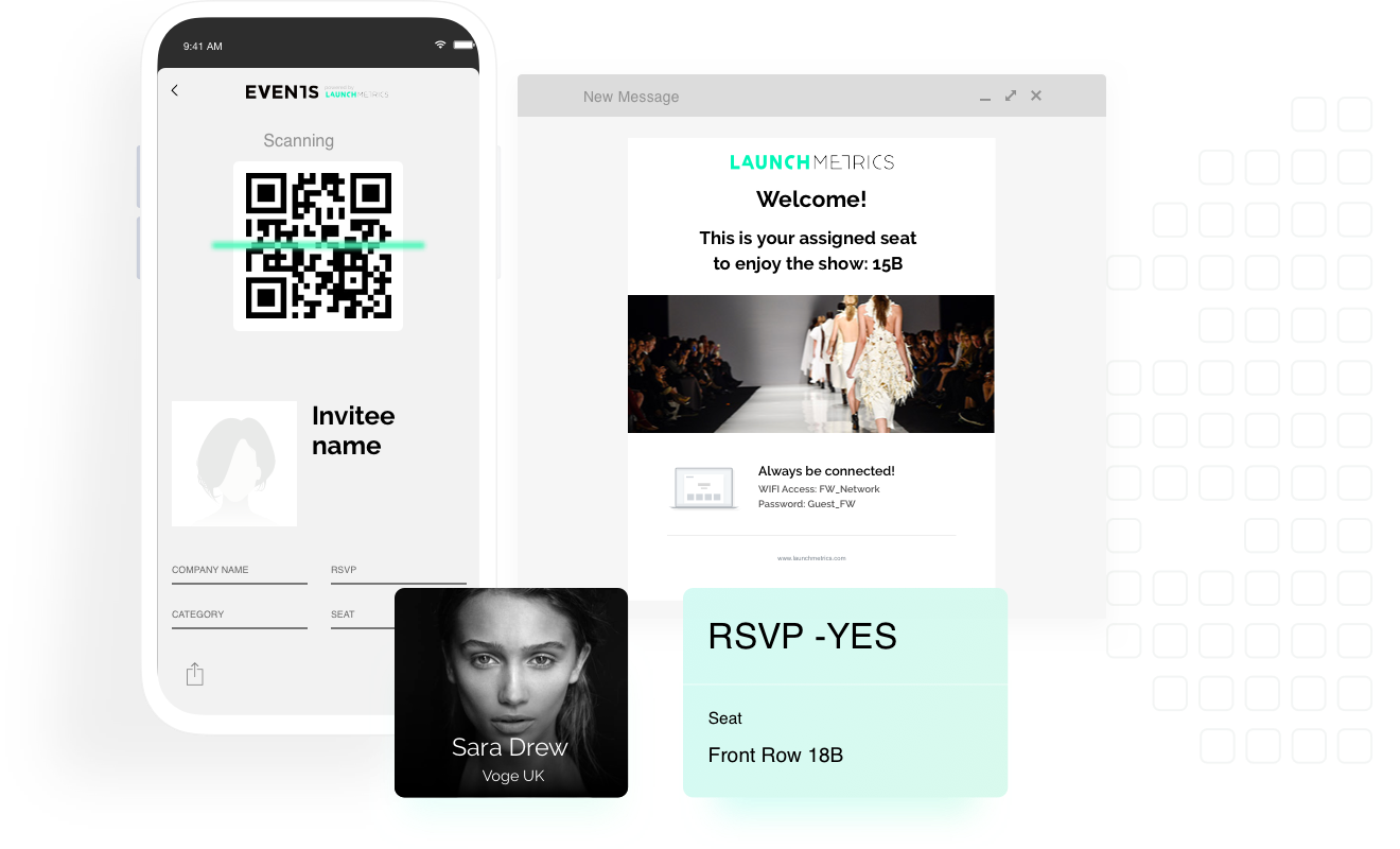 screenshot of Launchmetrics Events